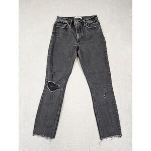 Abercrombie & Fitch Jeans Womens 28‎ 6R Skinny High Rise Distressed Raw Hem